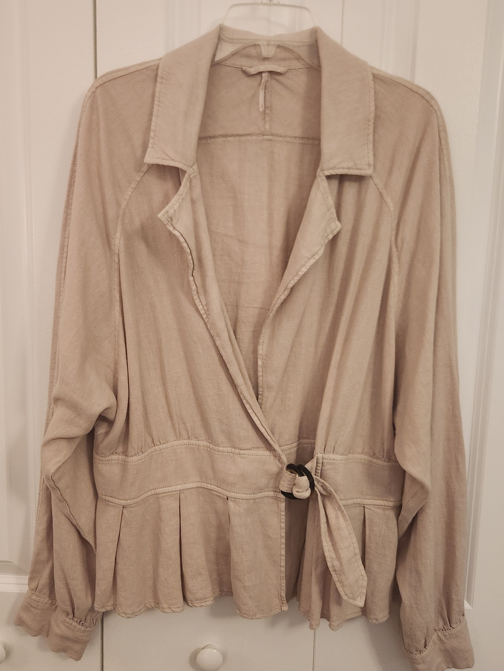 Free People Buckle-Waist Wrap Jacket